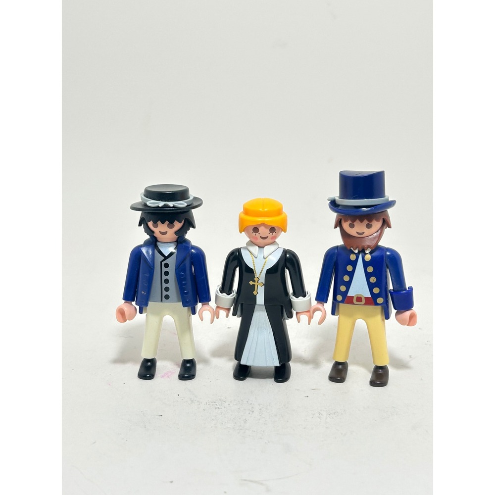 Vintage Playmobil 1990 Geobra Historical Figures Lot 3 Victorian‎ People Figures
